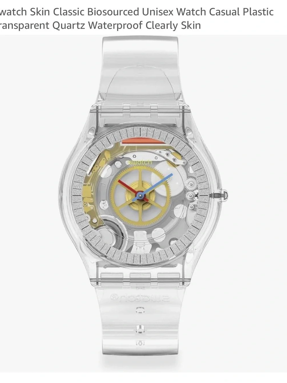 Swatch transparent watch